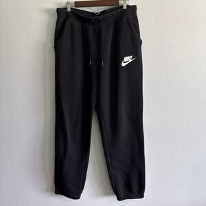 Nike Womens Black Fleece Rally Jogger Sweatpants Size XL Gym Workout Oversized